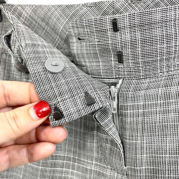 EXPRESS DESIGN STUDIO Plaid Bootcut Dress Pants - Picture 7 of 12